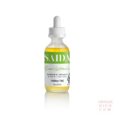 Summer Watermelon THC Distillate Tincture 1000mg by Saida obtain high